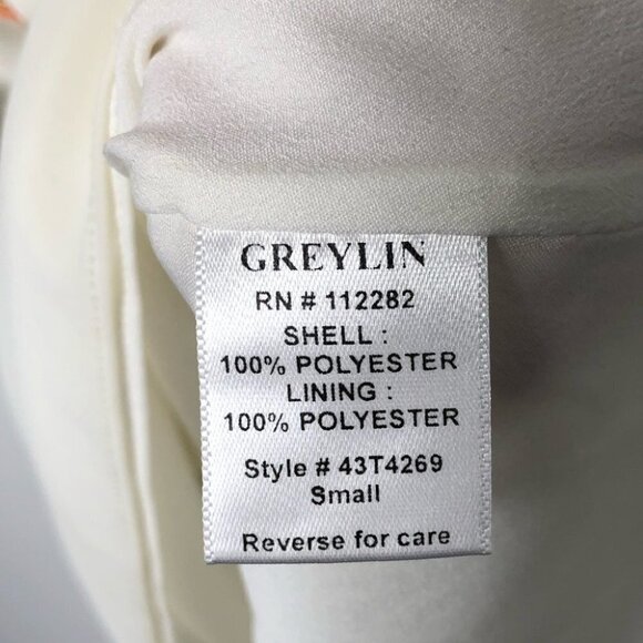 ANTHROPOLOGIE Greylin Ivory Beaded Sheer Racerback Tank Top/Cami Small - Picture 6 of 9